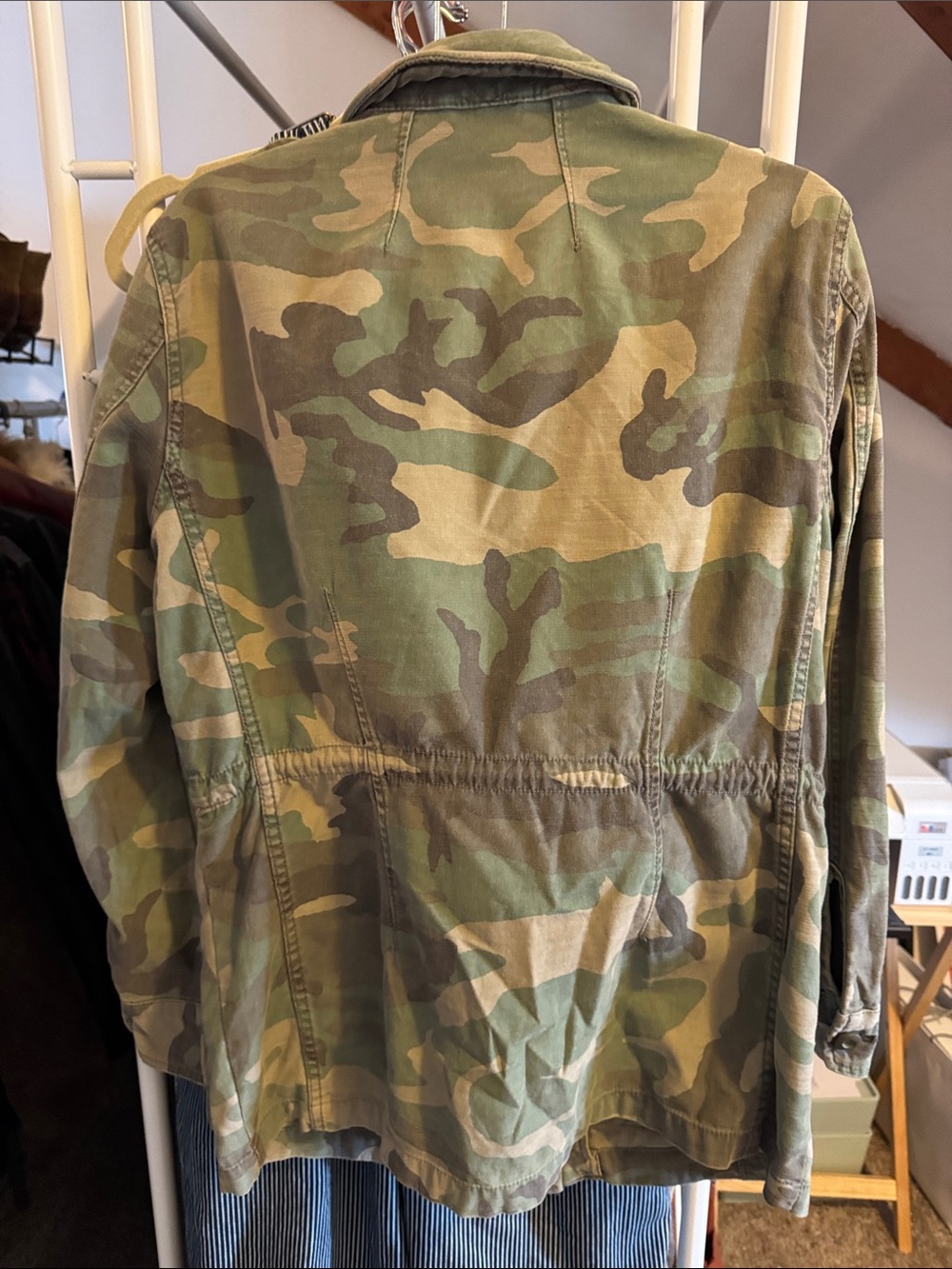 Free Prople Not Your Boyfriend camo camouflage jacket size s Small - Picture 2 of 4
